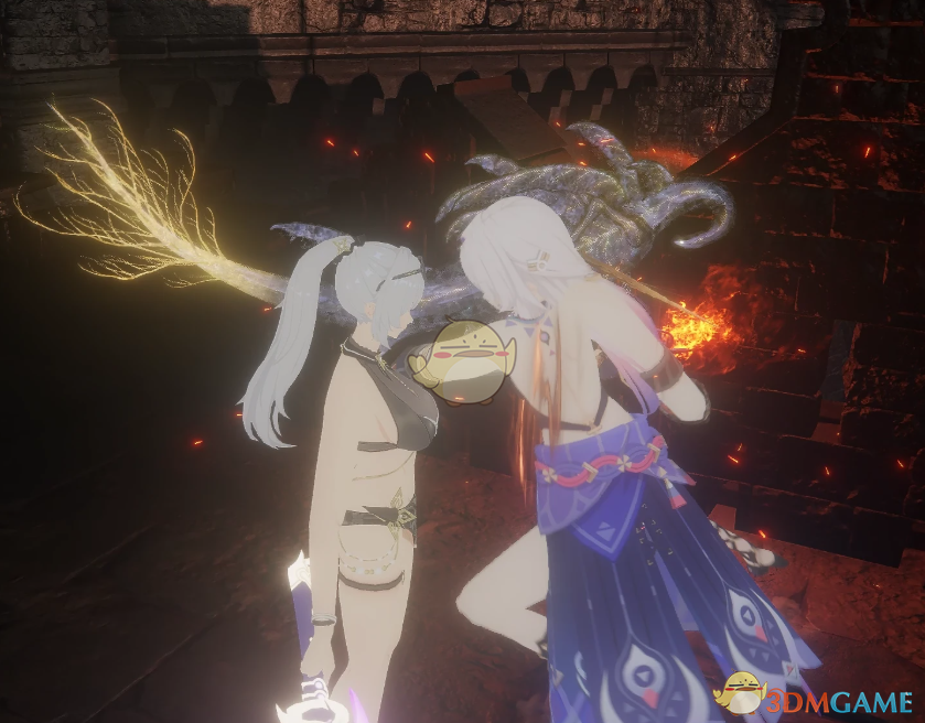 《艾尔登法环》原神茜特菈莉替换火焰习武修士MOD