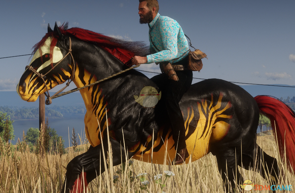 《荒野大镖客2》地狱赤焰战马MOD