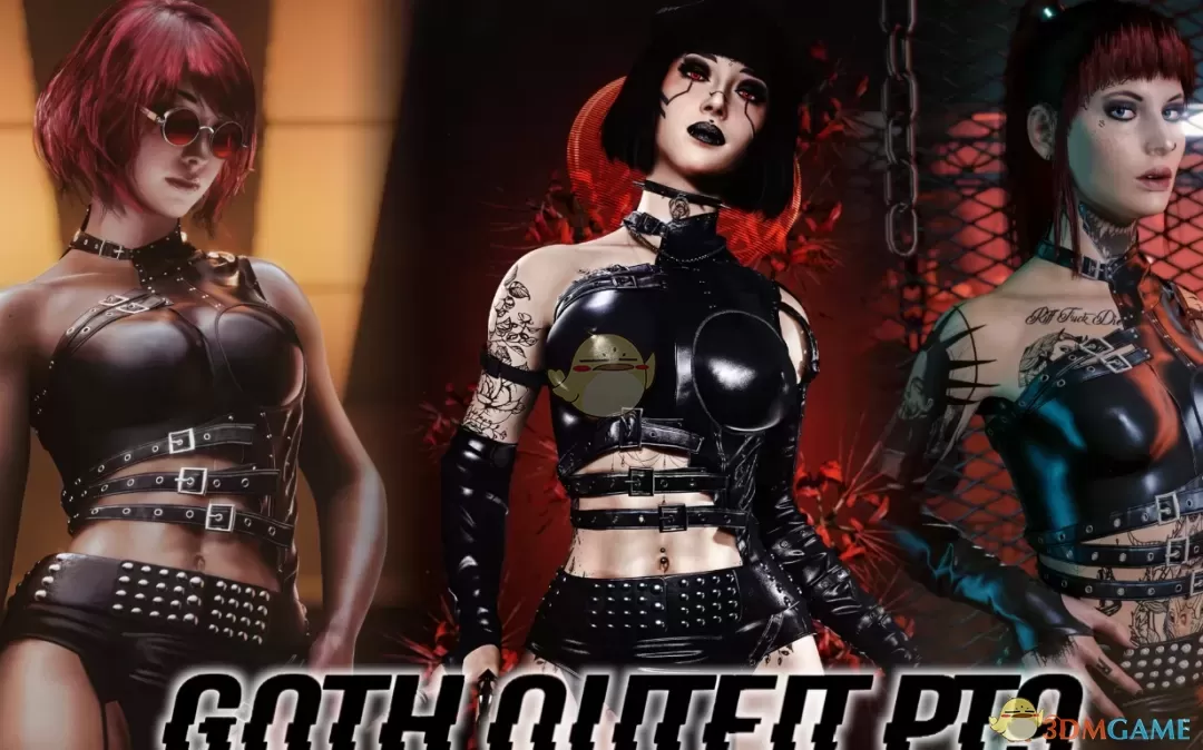 《赛博朋克2077》哥特式短裤装MOD