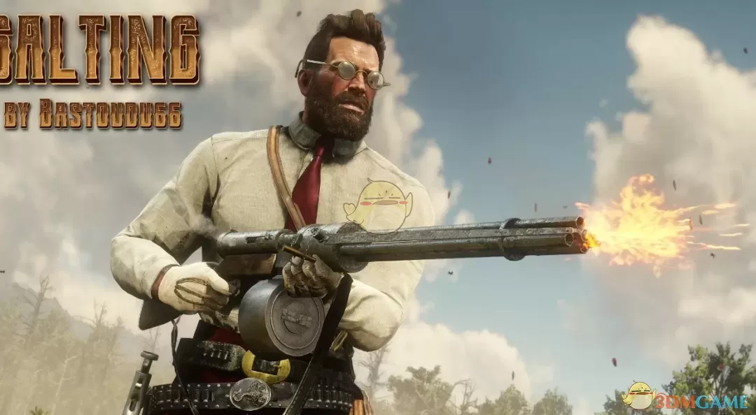 《荒野大镖客2》加特林机枪MOD