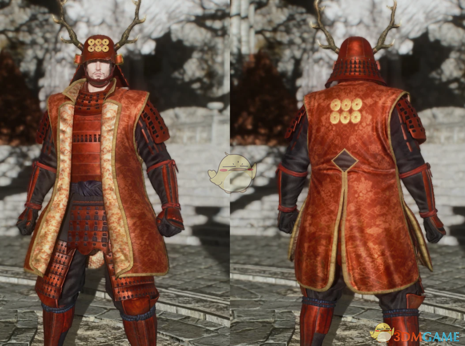 《艾尔登法环》仁王真田深红套装MOD