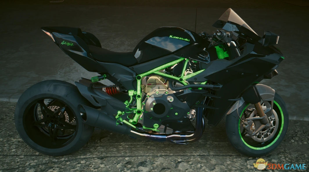《赛博朋克2077》川崎忍者H2R摩托车MOD