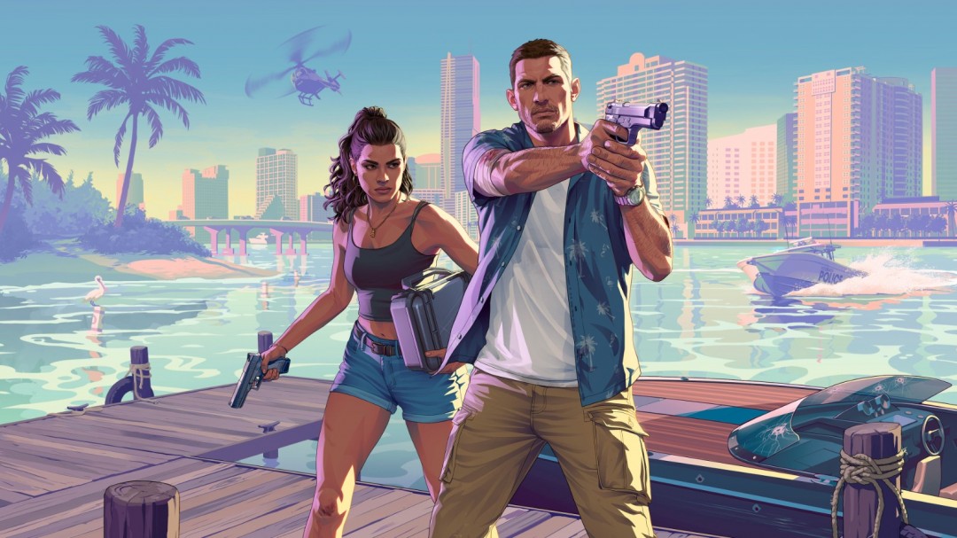 《GTA6》精美壁纸欣赏 男女主角登场亮相