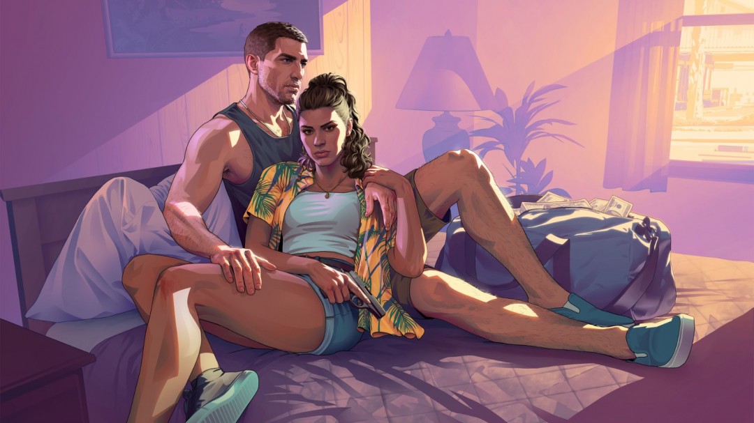 《GTA6》精美壁纸欣赏 男女主角登场亮相