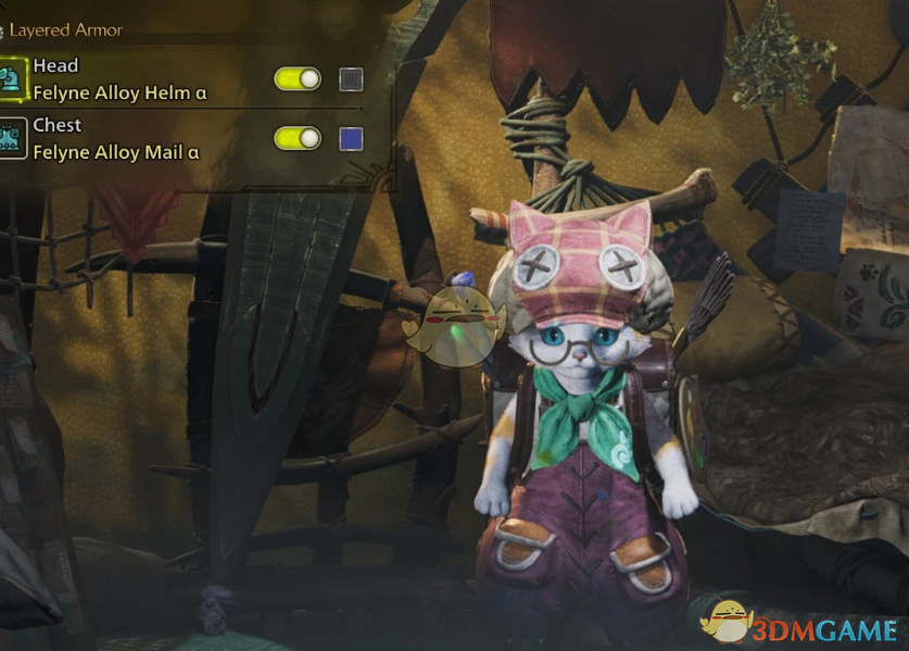 《怪物猎人：荒野》艾露猫的画家服装MOD