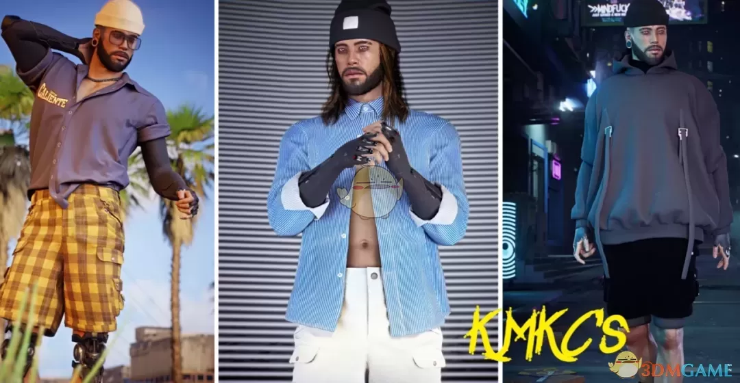 《赛博朋克2077》男V工装短裤MOD