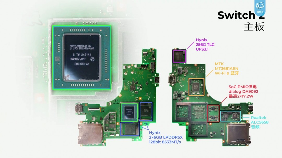 Switch 2极客湾全球首开芯片 GPU性能GTX 1050Ti水平