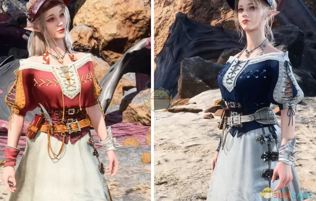 《博德之门3》怪物猎人荒野文职服装MOD