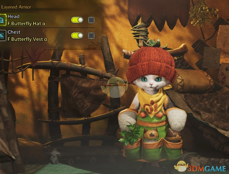 《怪物猎人：荒野》艾露猫的伙食员服装MOD