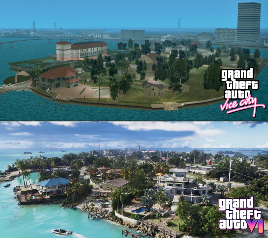 大变样！《GTA：罪恶都市》和《GTA6》画面对比
