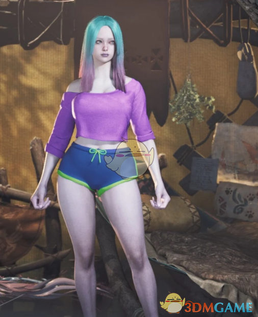 《怪物猎人：荒野》休闲上衣和短裤MOD