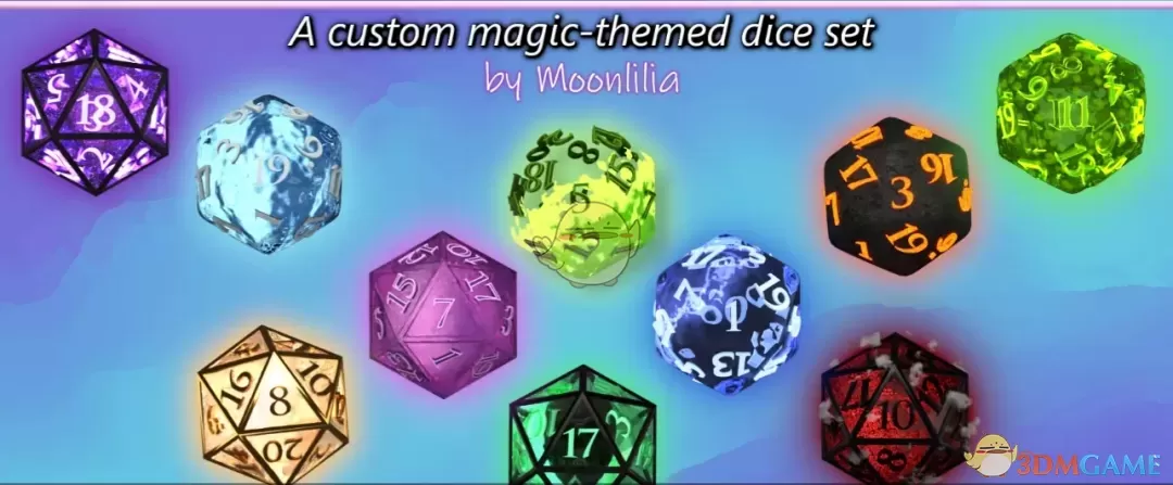 《博德之门3》魔法主题骰子包MOD