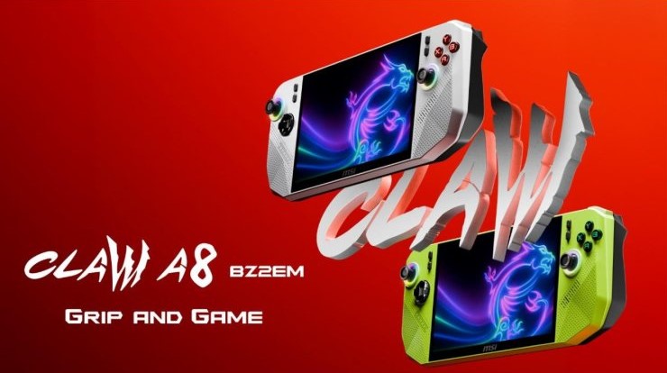 微星發(fā)布AMD芯片Claw A8掌機：銳龍Z2Extreme加持