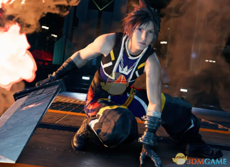 《最终幻想7：重制版》克劳德的王国之心索拉套装MOD