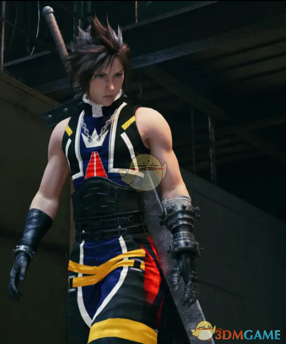 《最终幻想7：重制版》克劳德的王国之心索拉套装MOD