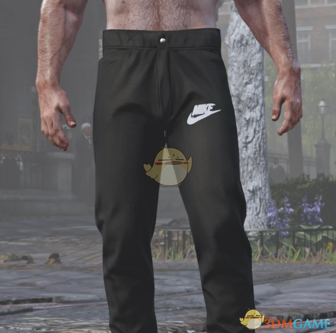 《荒野大镖客2》耐克黑色慢跑裤MOD