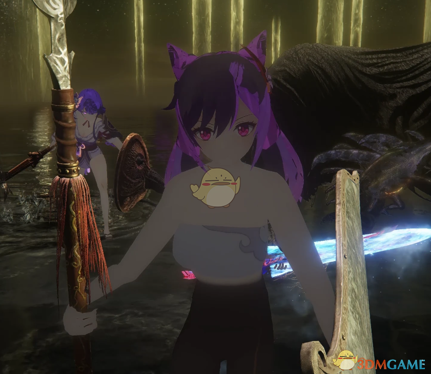 《艾尔登法环》原神刻晴替换杜鹃骑士MOD