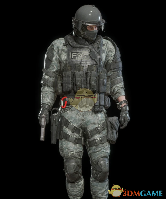 《生化危机4:重制版》里昂的使命召唤战术核心作战服MOD