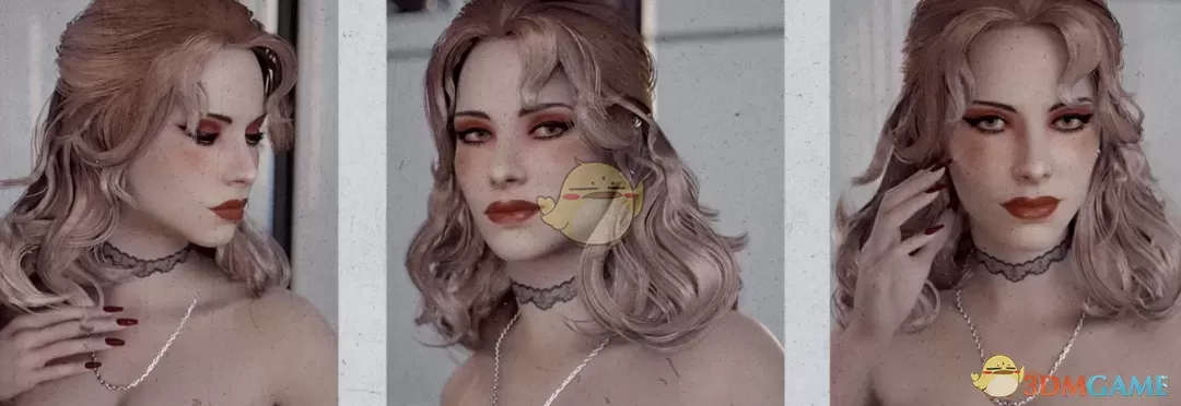 《赛博朋克2077》玫瑰波浪卷发MOD