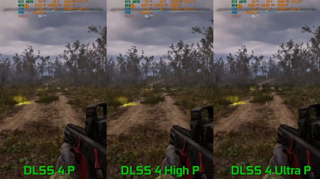 DLSS 4新的高性能模式测试 帧数更高、画质几乎没影响