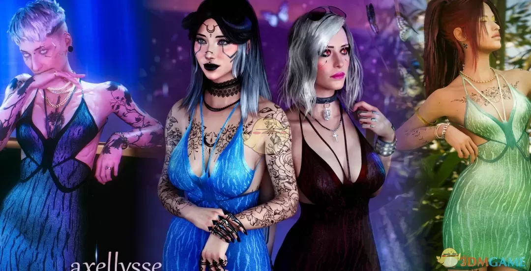 《赛博朋克2077》性感蝴蝶连衣裙MOD