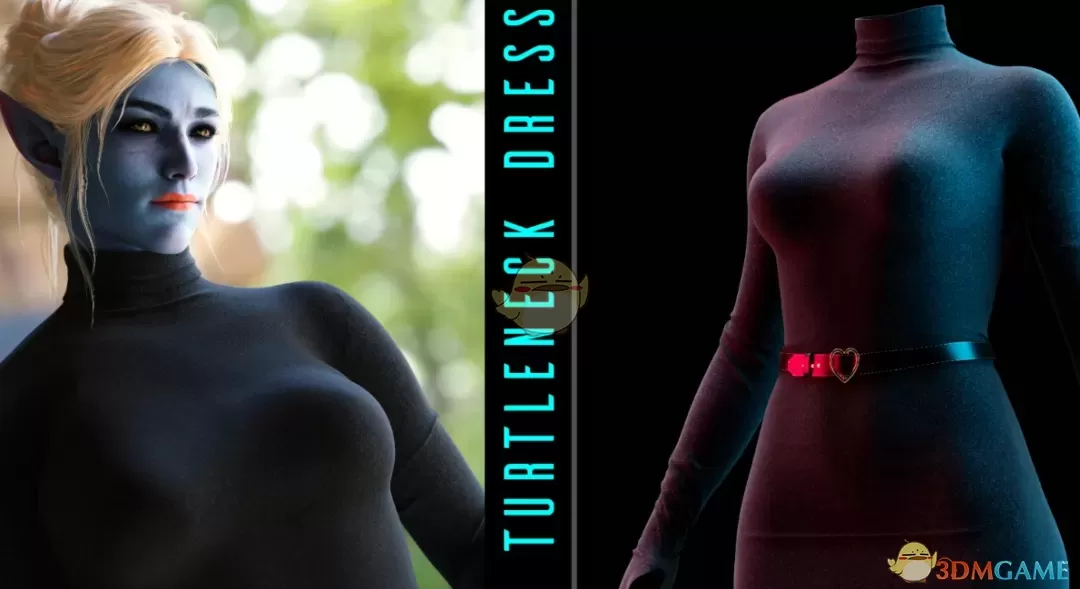 《博德之门3》高领毛衣连衣裙MOD