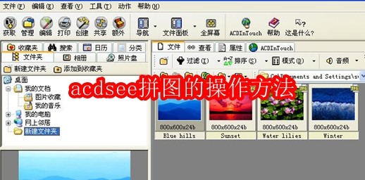 acdsee拼图的操作方法