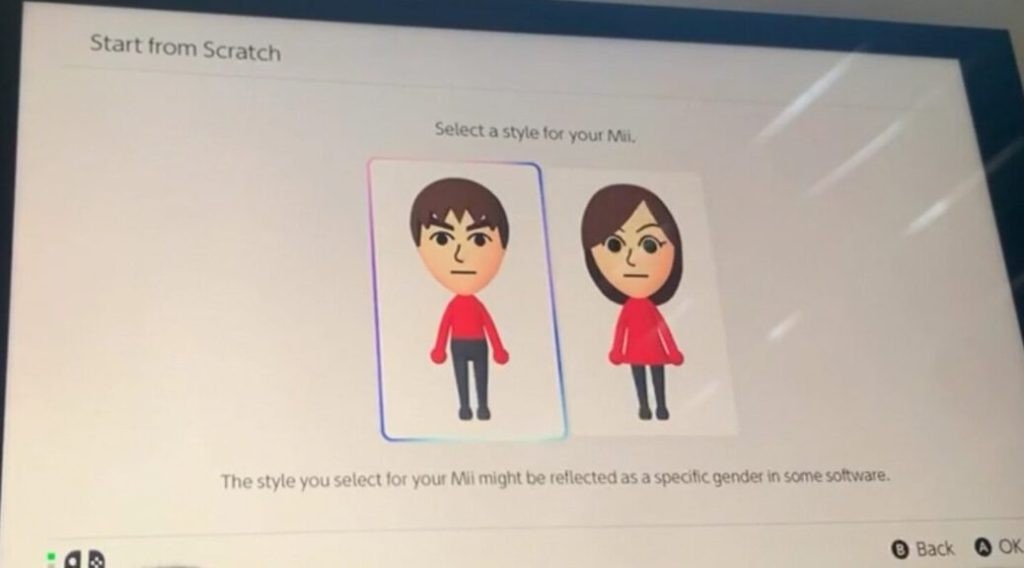 Switch2 取消 Mii 性别选项：玩家只能选择角色风格