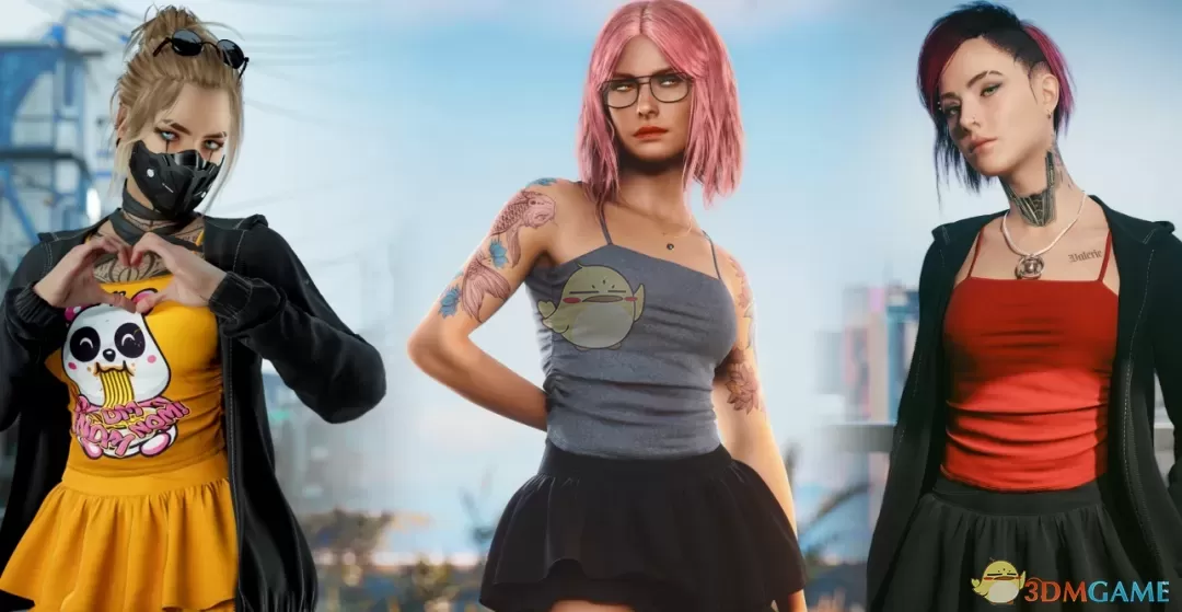 《赛博朋克2077》休闲短裙装MOD