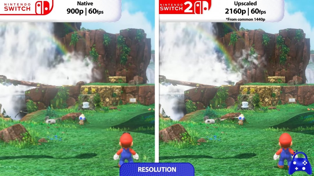Switch2版《超级马里奥：奥德赛》与原版对比视频 画面全面升级
