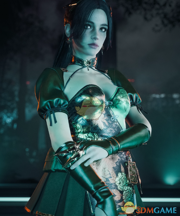 《赛博朋克2077》第一后裔鎏金凋亡之花短裙MOD