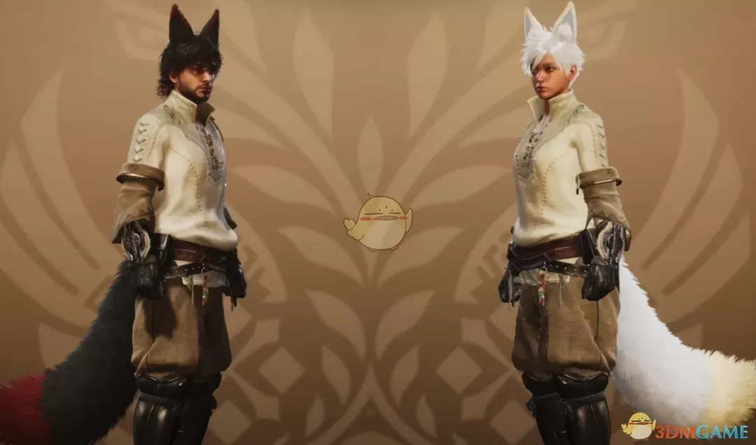 《怪物猎人：荒野》狐耳发饰和狐尾MOD
