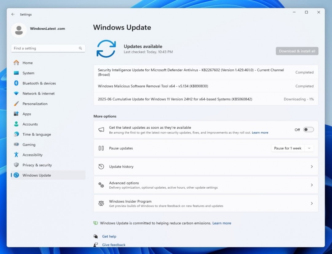 Win11六月更新紧急叫停：出现兼容性问题 修复版在路上