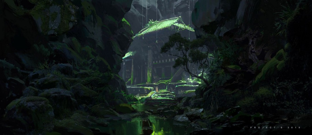 《黑神話：悟空》設(shè)計(jì)廢稿原畫 獅駝嶺陰森恐怖