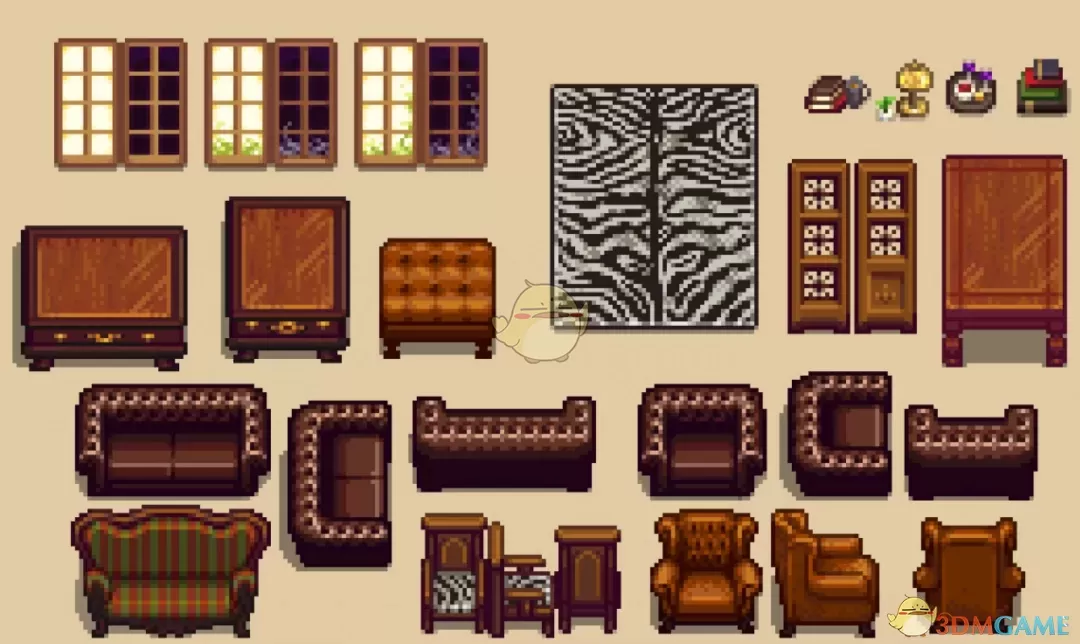 《星露谷物语》豪华古典家具包MOD