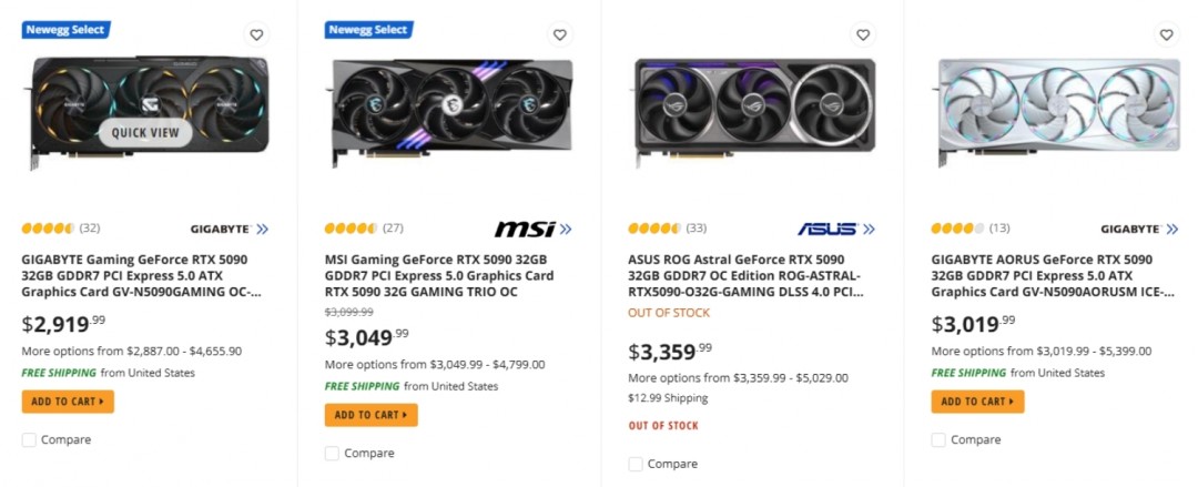 RTX 5090首次跌破2萬元 但國(guó)內(nèi)玩家還是只能苦苦等待