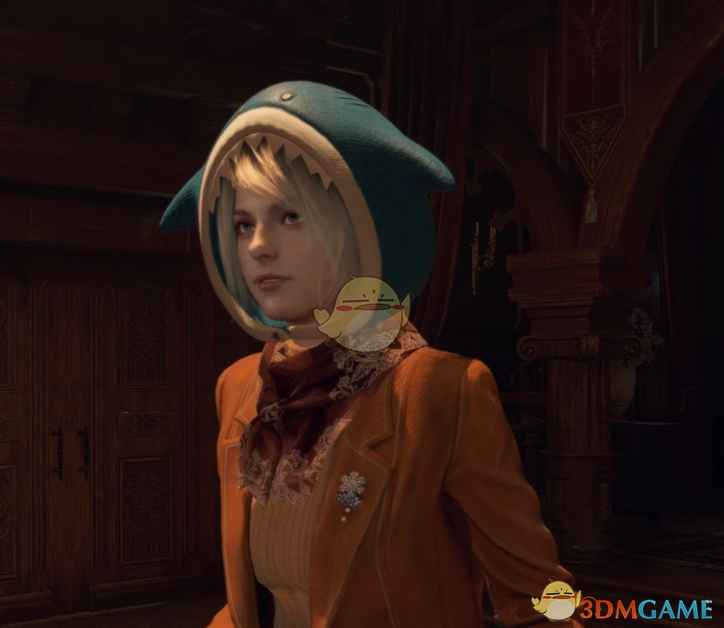 《生化危机4：重制版》阿什莉的噶呜·古拉鲨鱼帽MOD