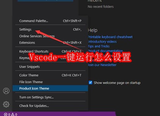 Vscode一键运行怎么设置