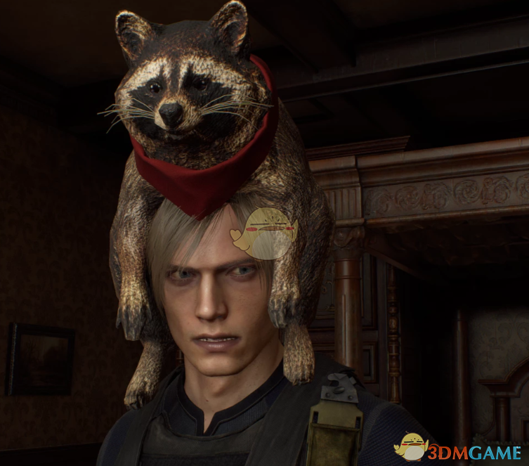 《生化危机4：重制版》里昂的浣熊帽MOD
