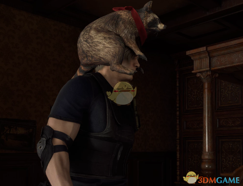 《生化危机4：重制版》里昂的浣熊帽MOD