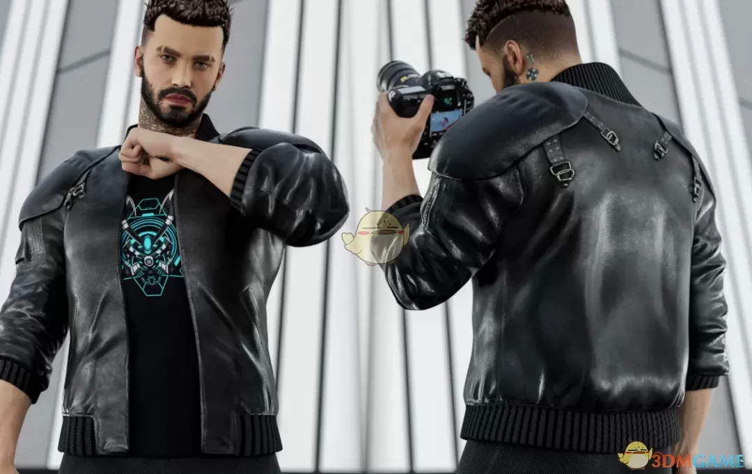 《赛博朋克2077》男V的街头夹克MOD