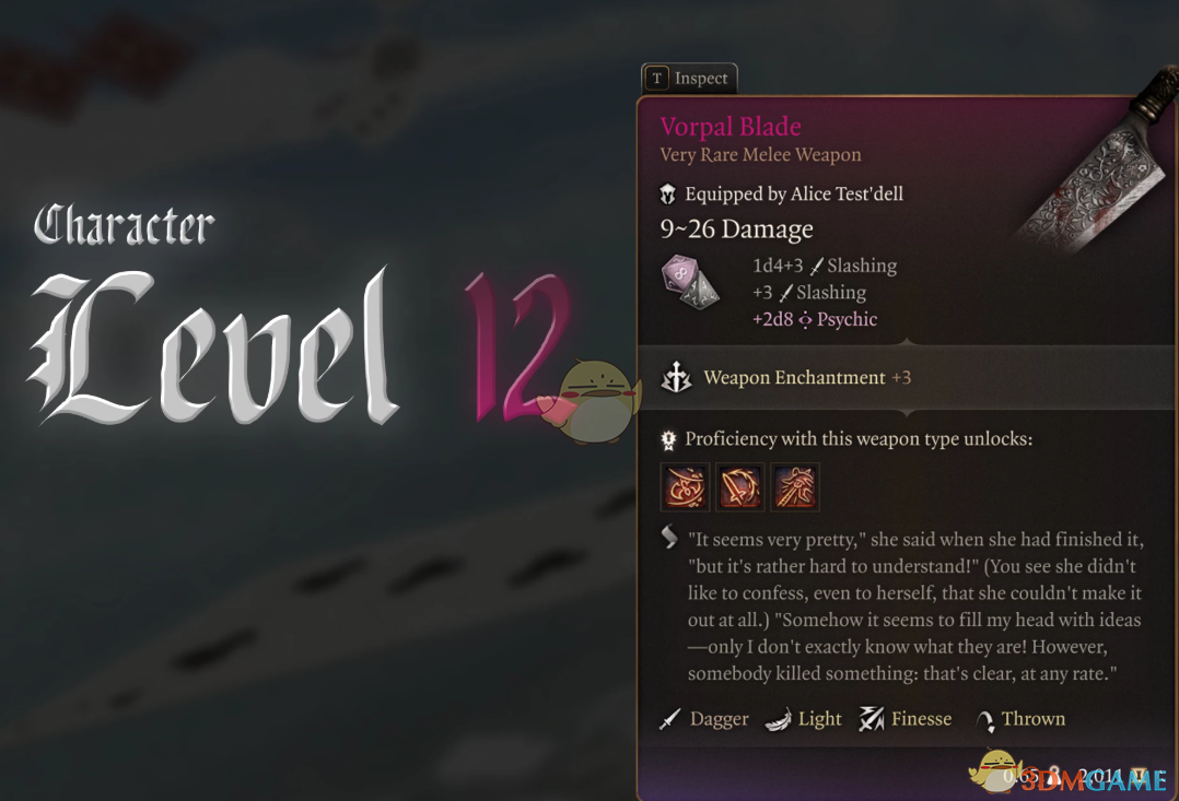 《博德之门3》爱丽丝的疯狂回归武器包MOD