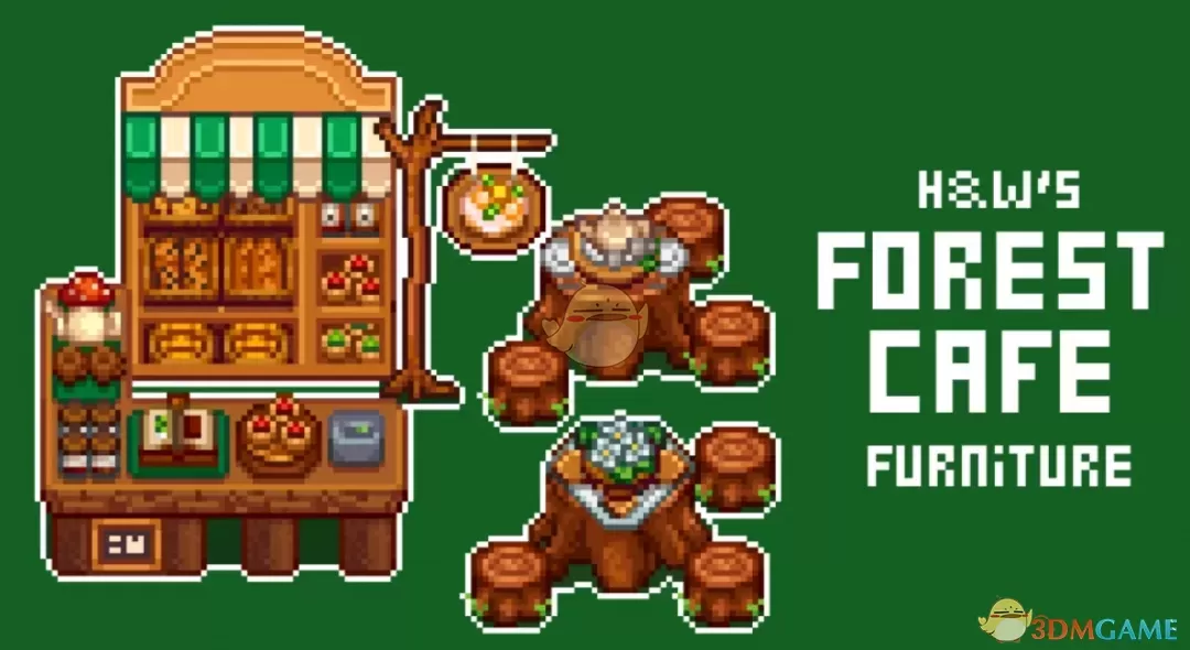 《星露谷物语》HxW森林咖啡厅家具包MOD