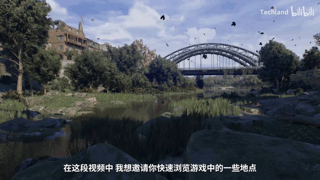 河狸谷全景图，末世废墟景象