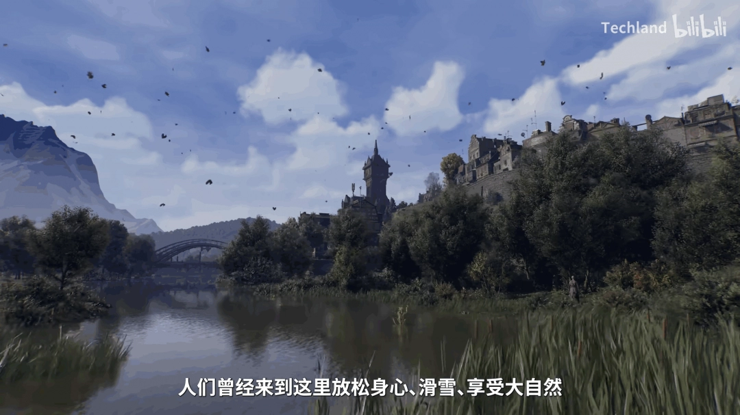 探索者在废弃建筑中的身影