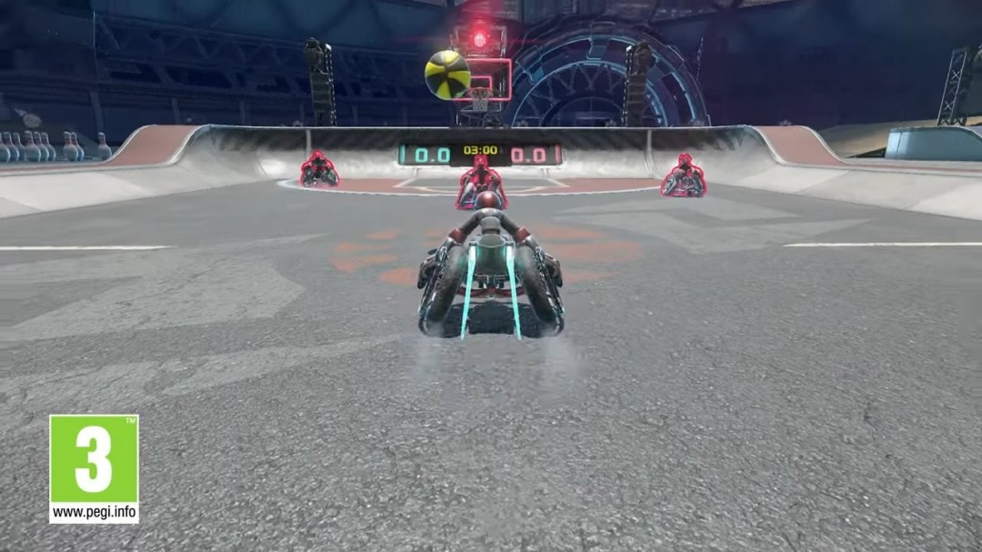 《Drag x Drive》预告片截图,展现比赛场景