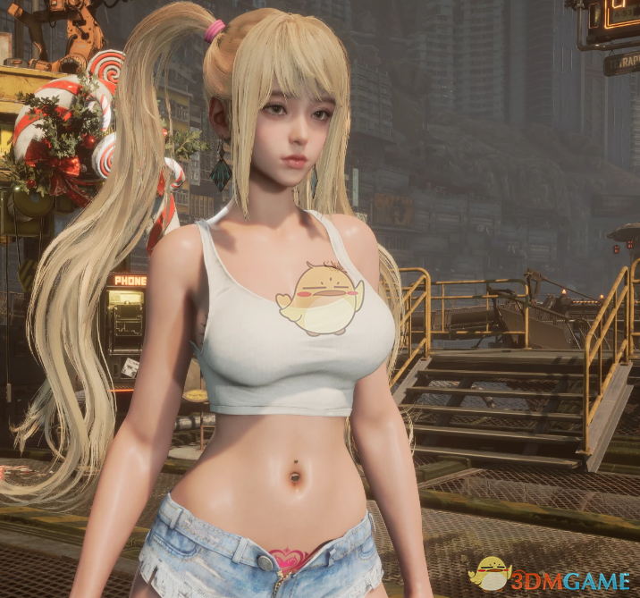 《剑星》伊芙的性感牛仔背心短裤MOD