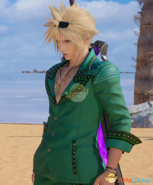 《最终幻想7：重生》克劳德的花哨套装MOD