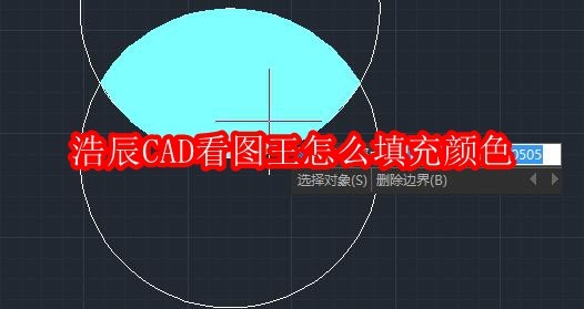 浩辰CAD看图王怎么填充颜色