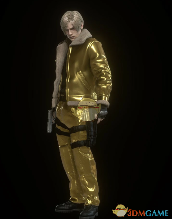 《生化危机4:重制版》里昂的黄金服装包MOD